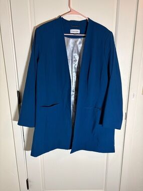 Calvin Klein Open Blazer in Navy